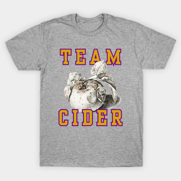 Team Cider! Classic Purple and Gold Style T-Shirt by SwagOMart